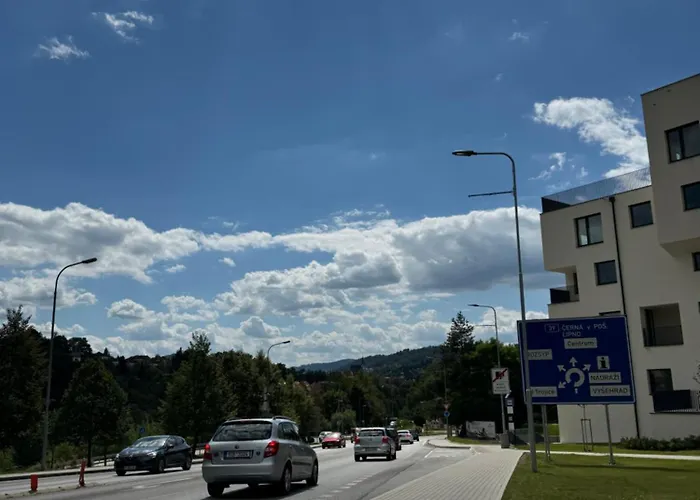 Krumlovsky Vltavin Lägenhet *